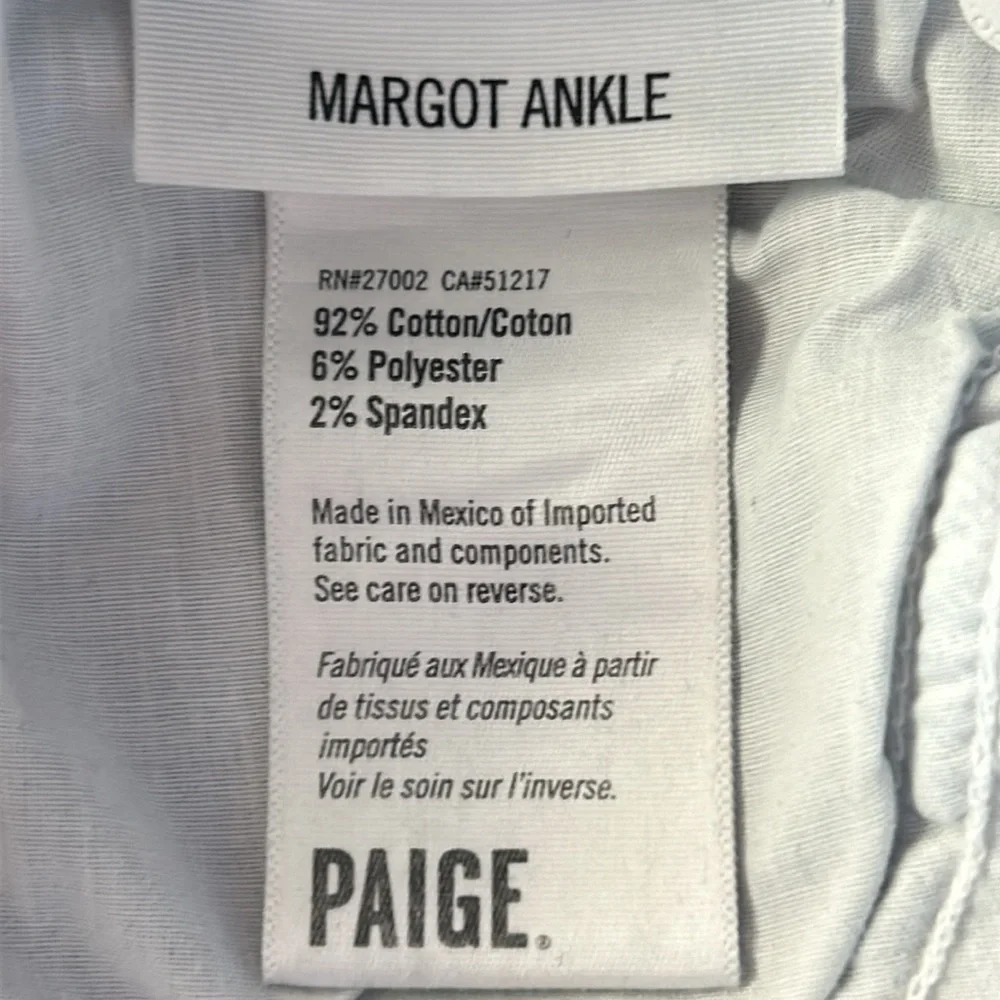 Paige Jeans Margot ankle skinny jeans size 26